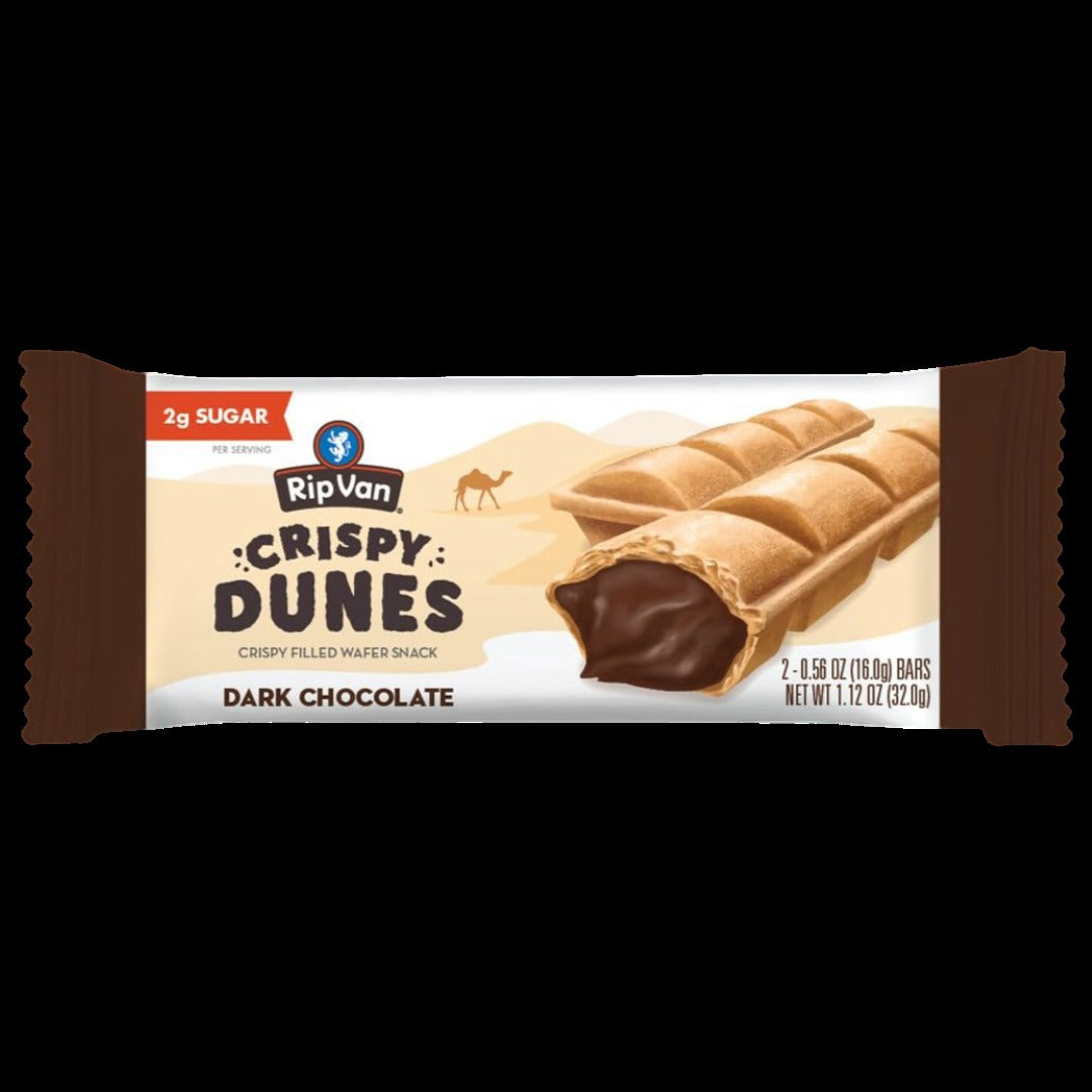 Crispy Dunes Wafer Bars - Dark Chocolate (12 CT)