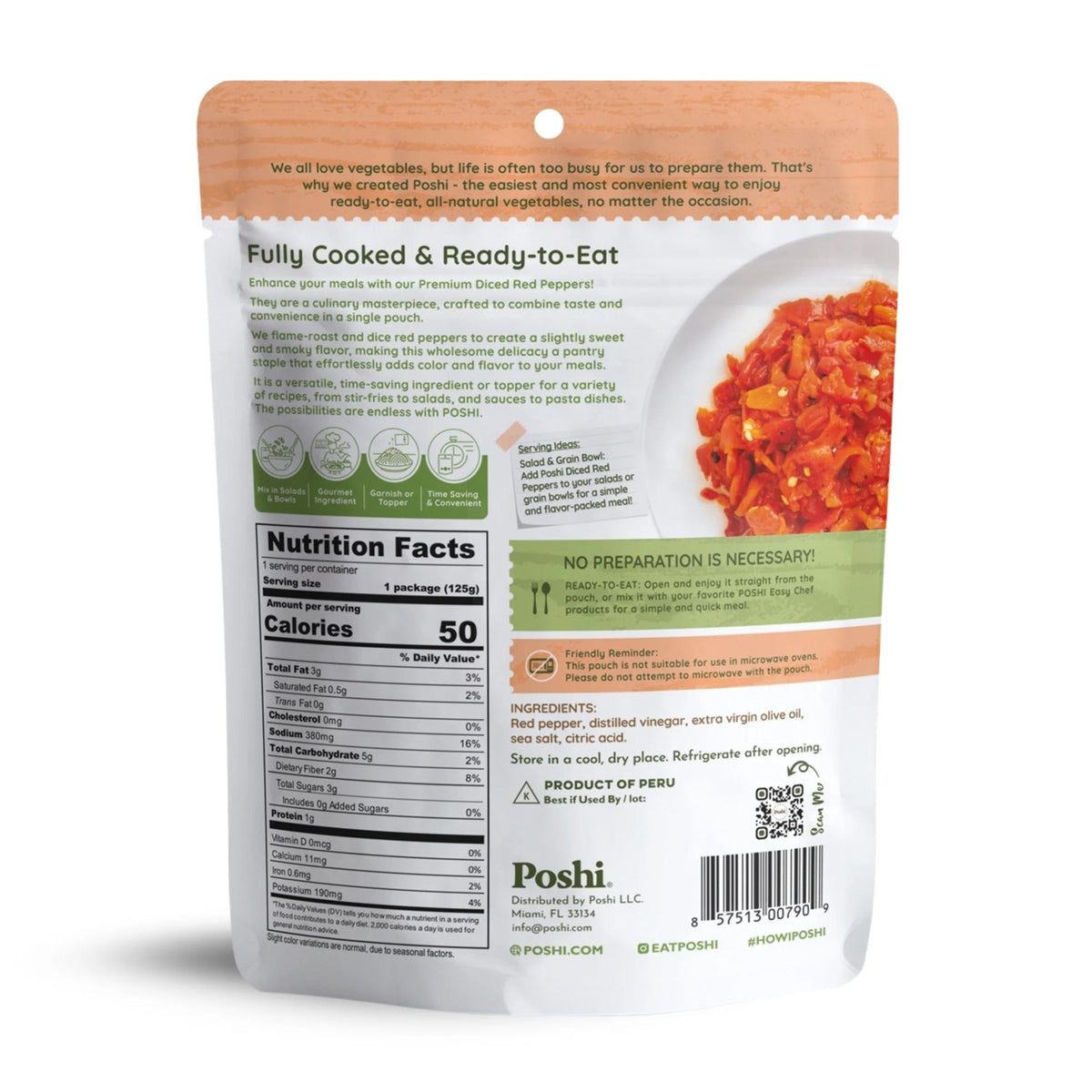 Diced Red Peppers in Extra Virgin Olive Oil (10 Pack)