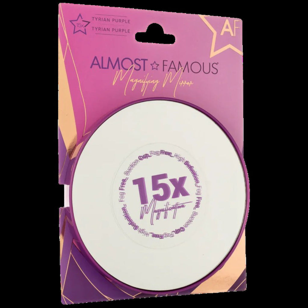 15X Vanity Mirror with Suction Lock - Purple