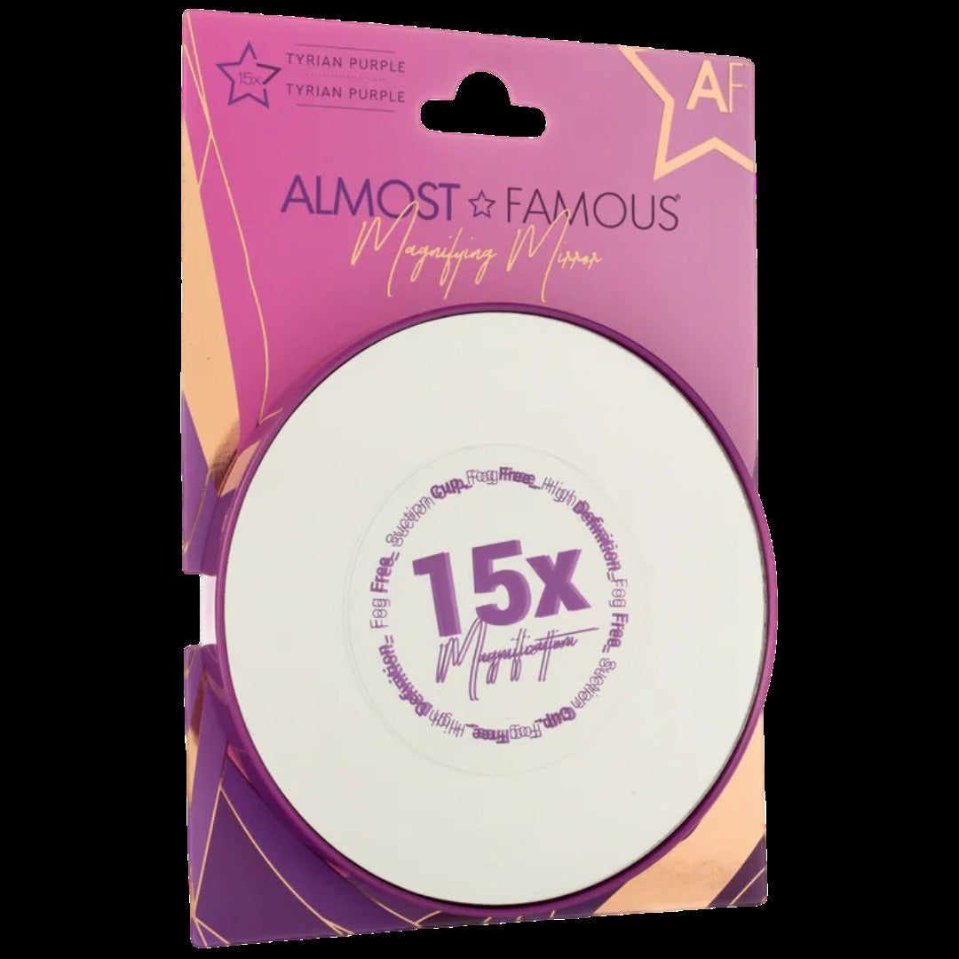 15X Vanity Mirror with Suction Lock - Purple