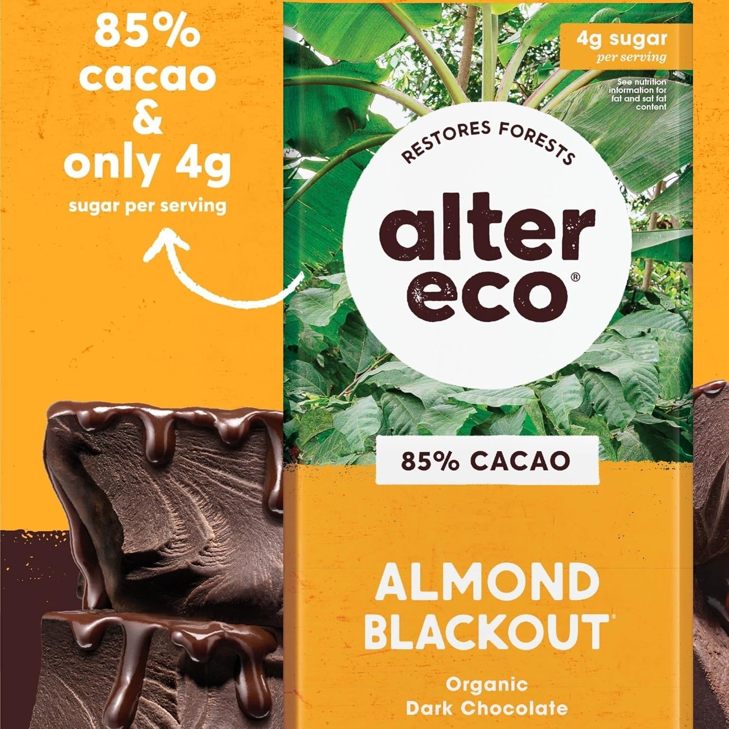 Chocolate Almond Blackout Bar