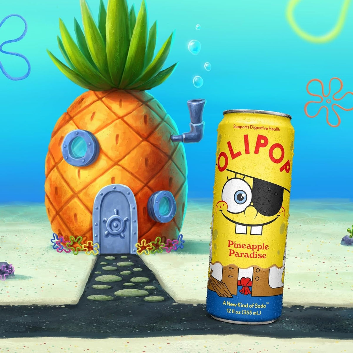 Prebiotic Soda, Pineapple Paradise (4 Pack)