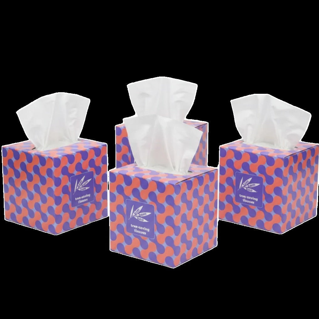 Facial Tissue Cube (4 CT) Ultra Soft 3-Ply Bamboo