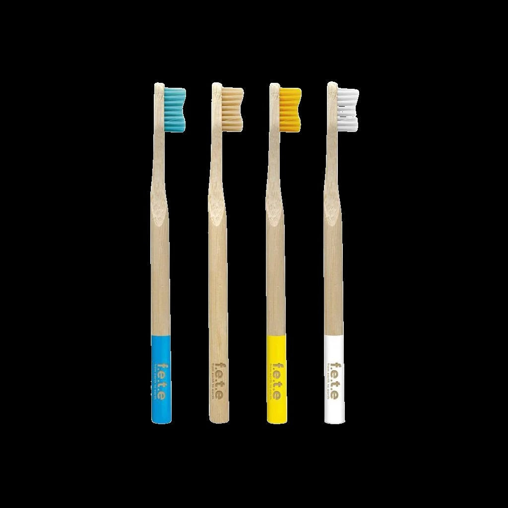 Marvelous Mix Medium Bamboo Toothbrush (4 CT)