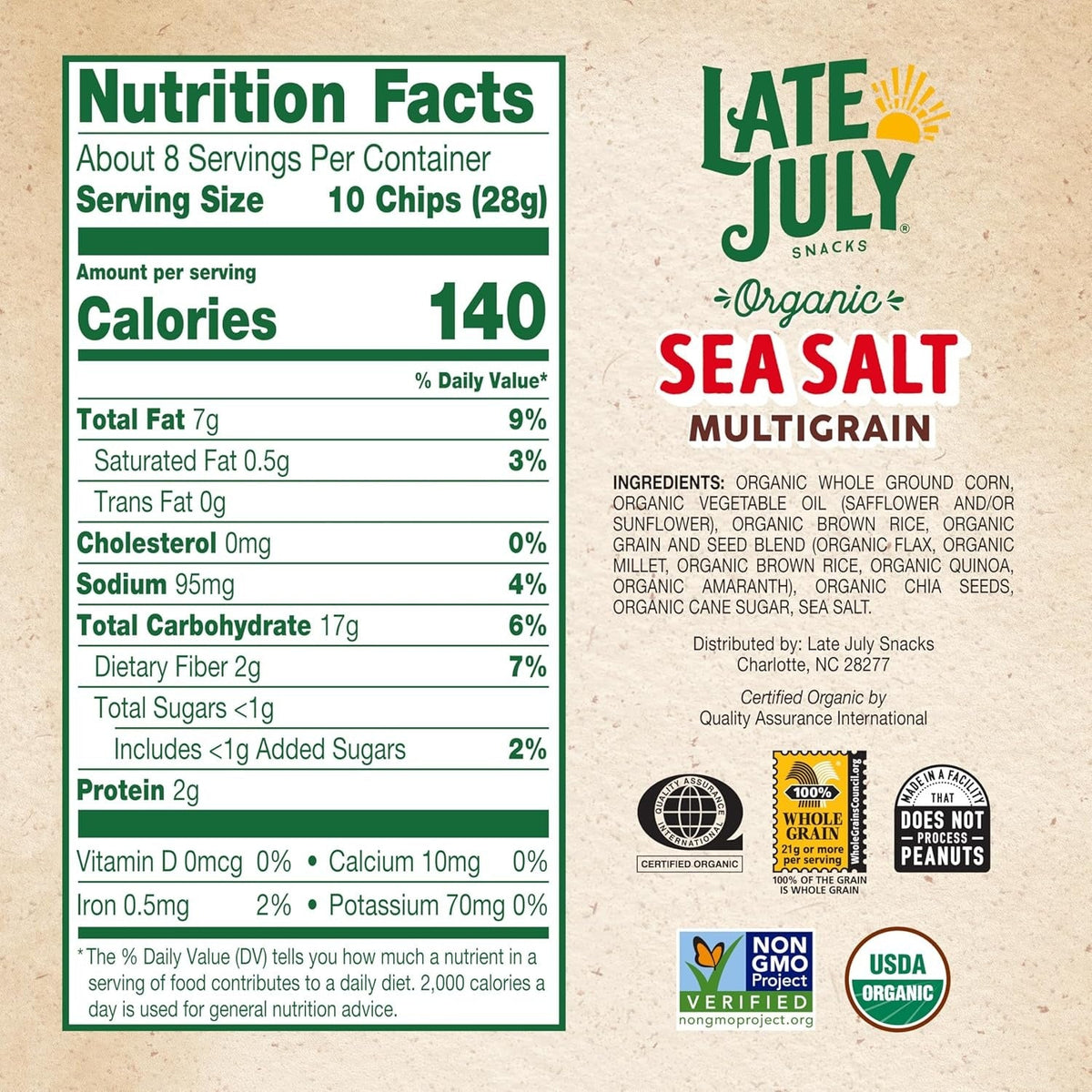Multigrain Sea Salt Tortilla Chips
