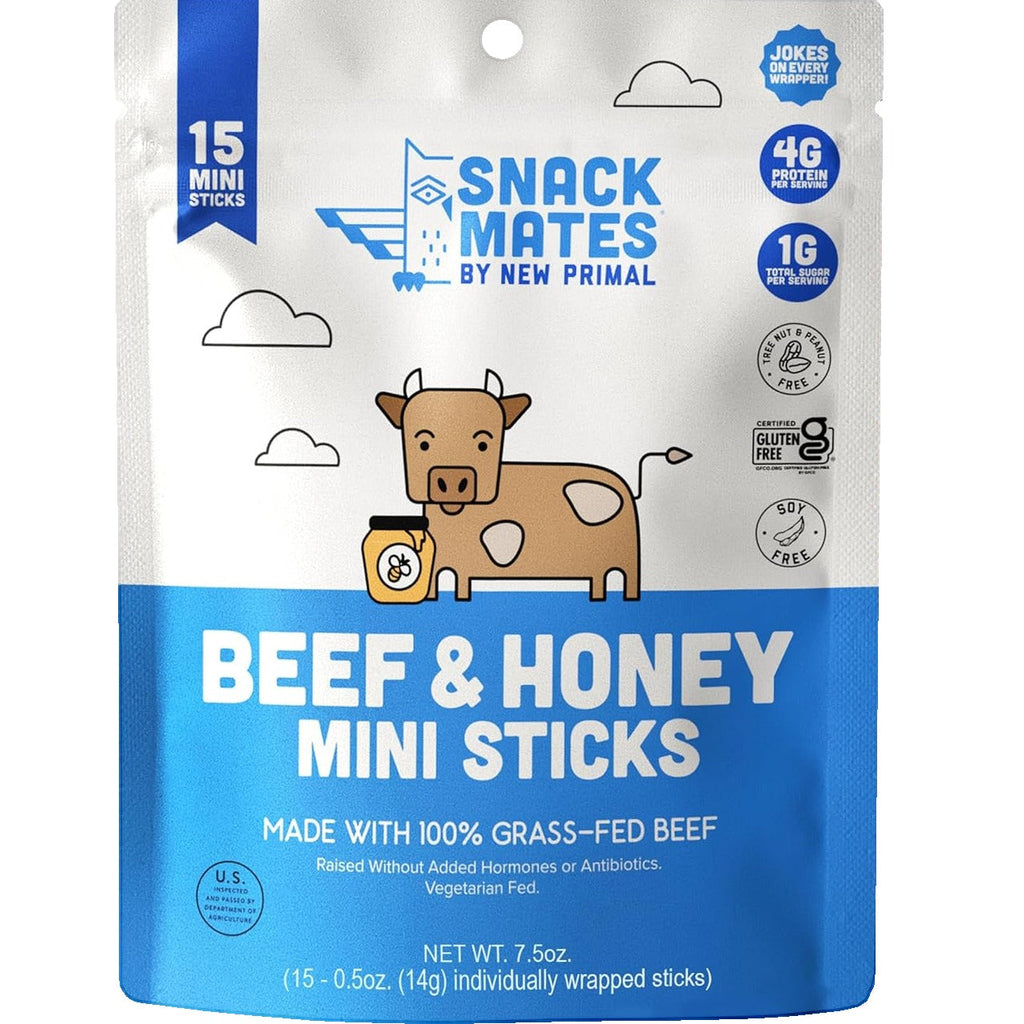 Snack Mates Beef & Honey Mini Sticks (15 CT)