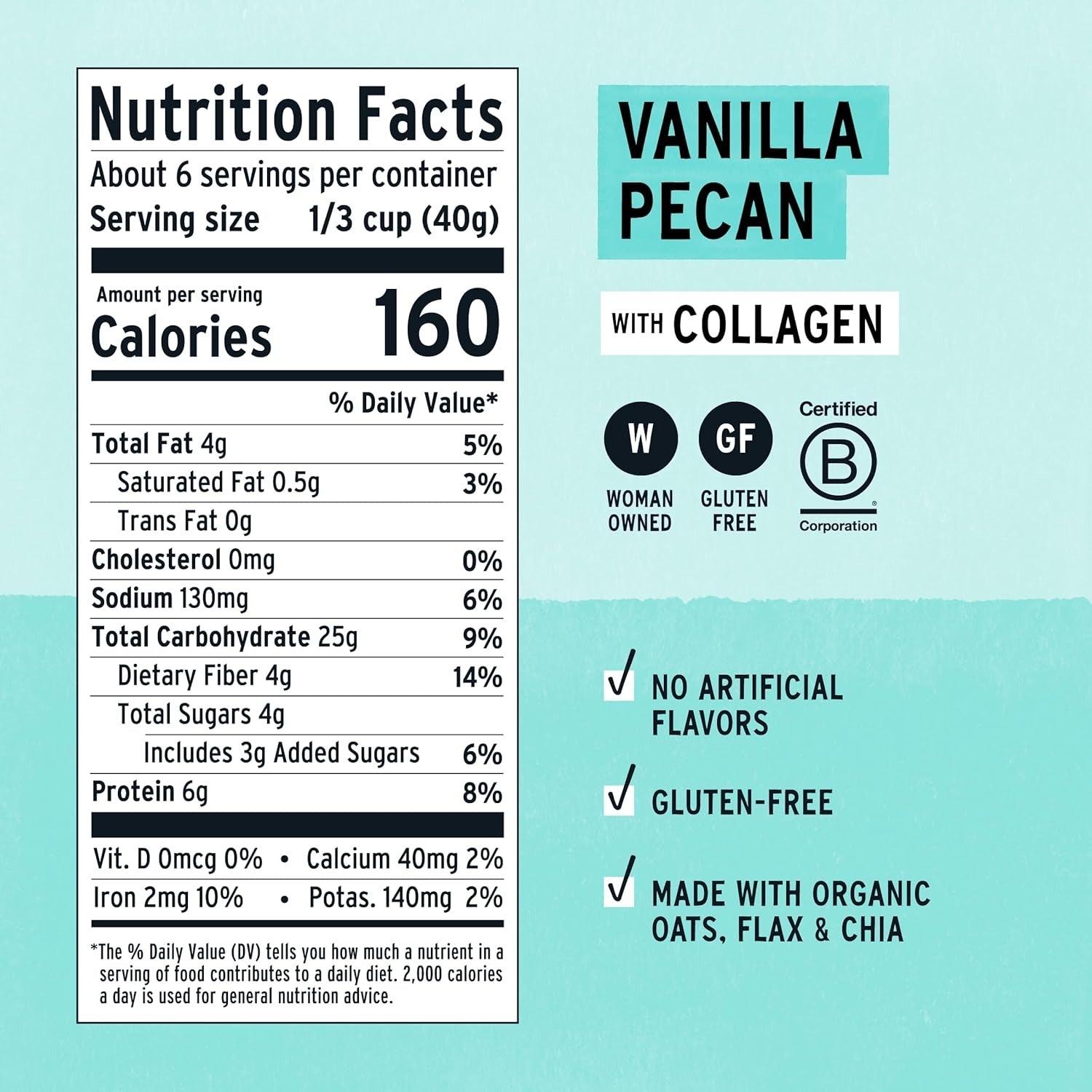 Vanilla Pecan Collagen Oats
