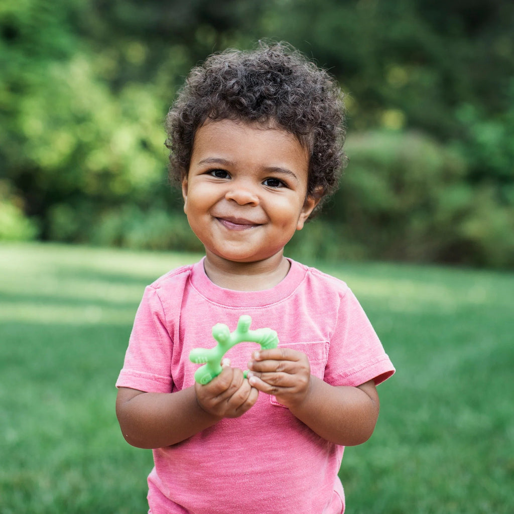 Front & Side Teether - Green