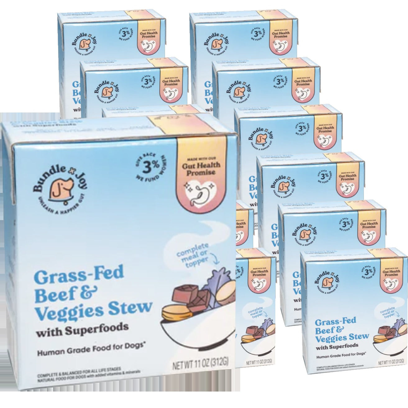 Grass-Fed Beef & Veggies Stew Dog Food (12 Pack)