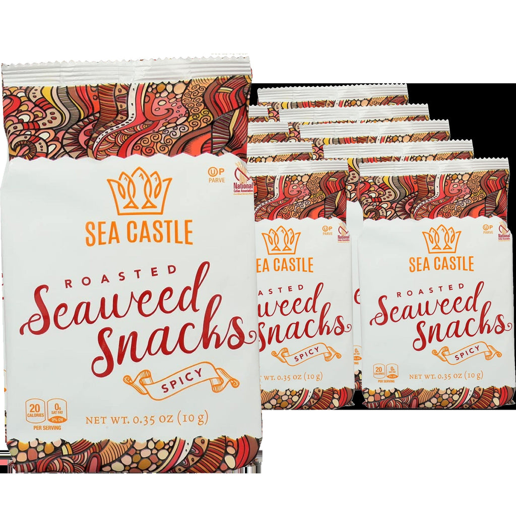 Roasted Spicy Seaweed Snacks (10 Pack)
