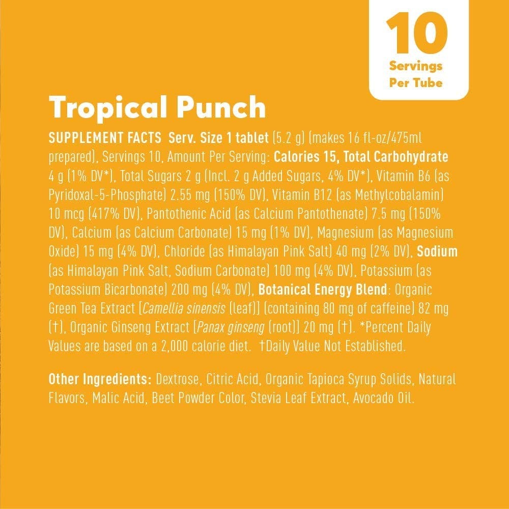 Tropical Punch Energy Tablets (8 Pack)
