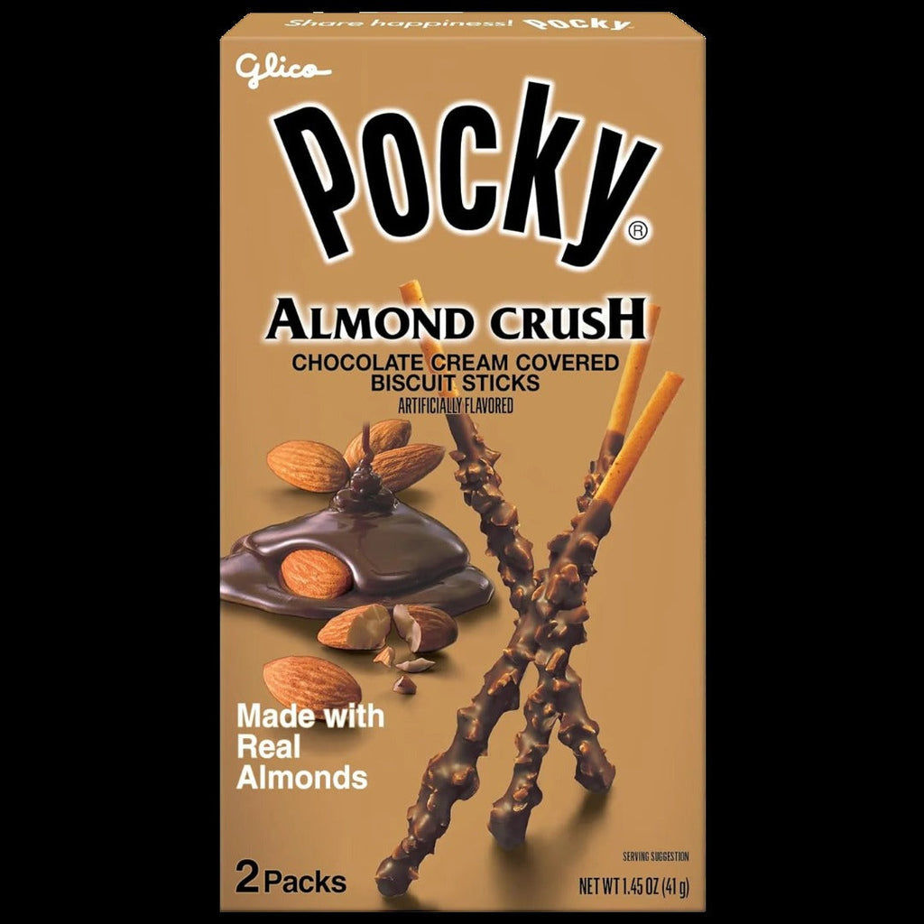 Pocky Almond Crush Chocolate Cream Covered Biscuit Sticks (10 CT)
