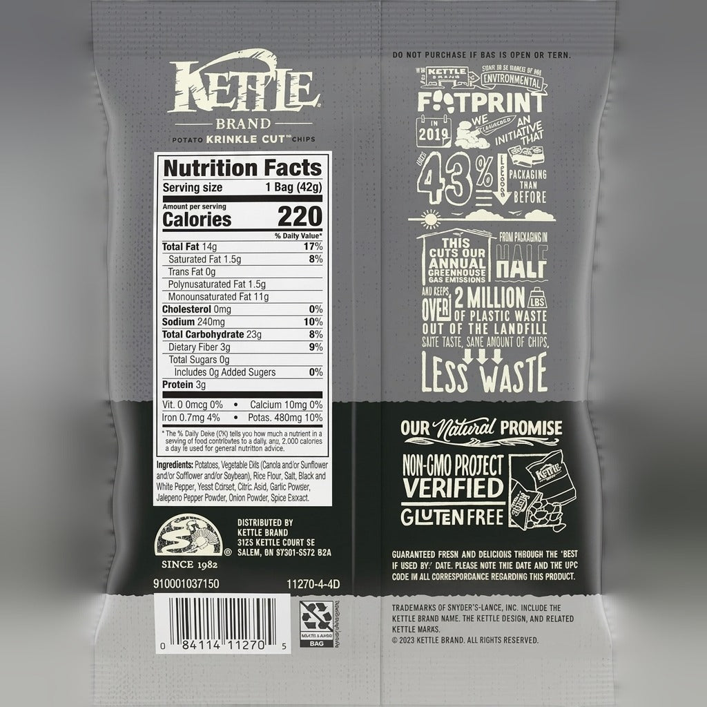 Sea Salt & Fresh Ground Pepper Potato Chips (24 CT)