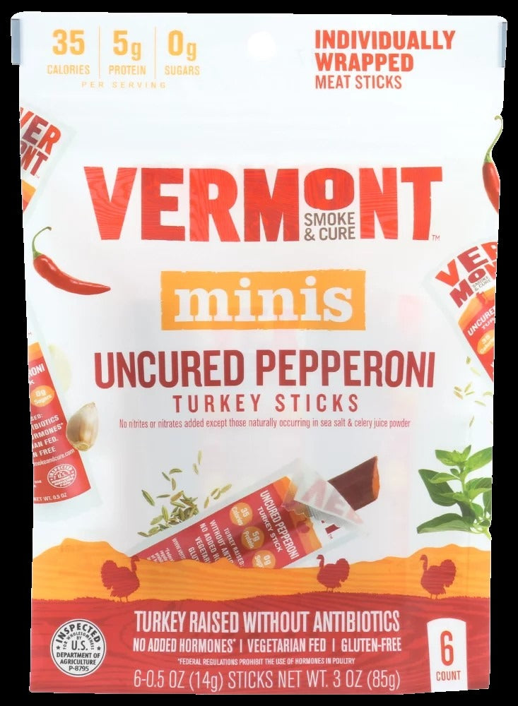 Uncured Pepperoni Turkey Sticks (6 CT)