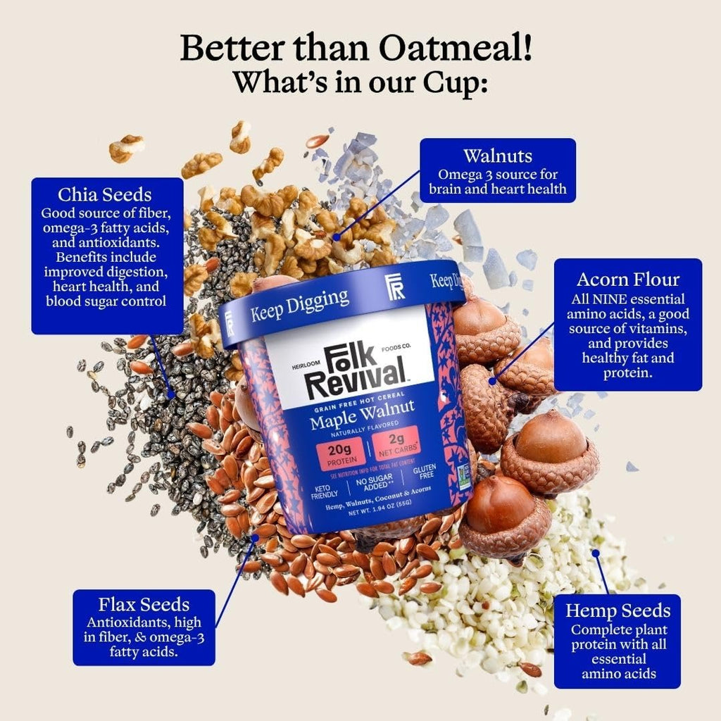 Maple Walnut Grain Free Hot Cereal Cups (6 CT)
