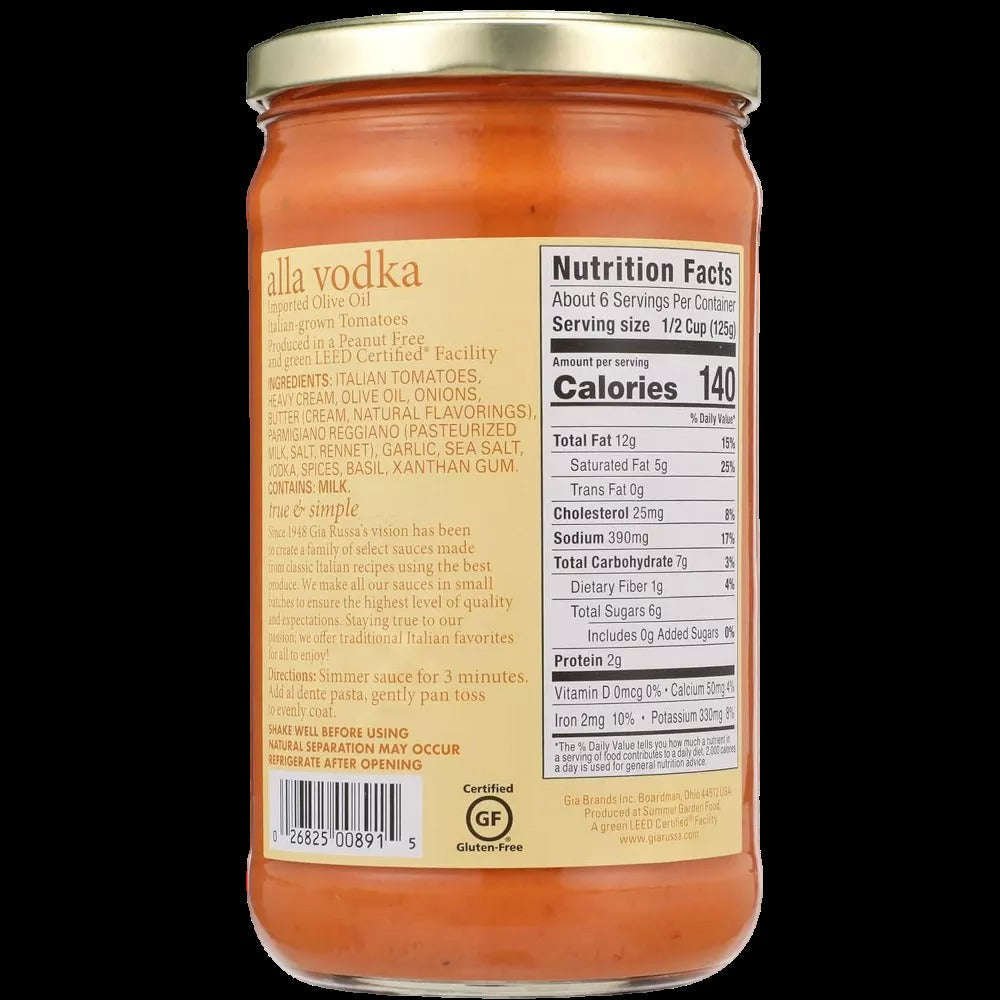Alla Vodka Pasta Sauce