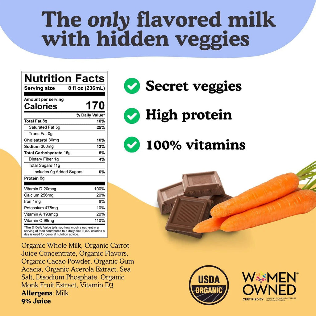 Organic Whole Flavored Milk - Chocolate Chip Cookie (12 Pack)