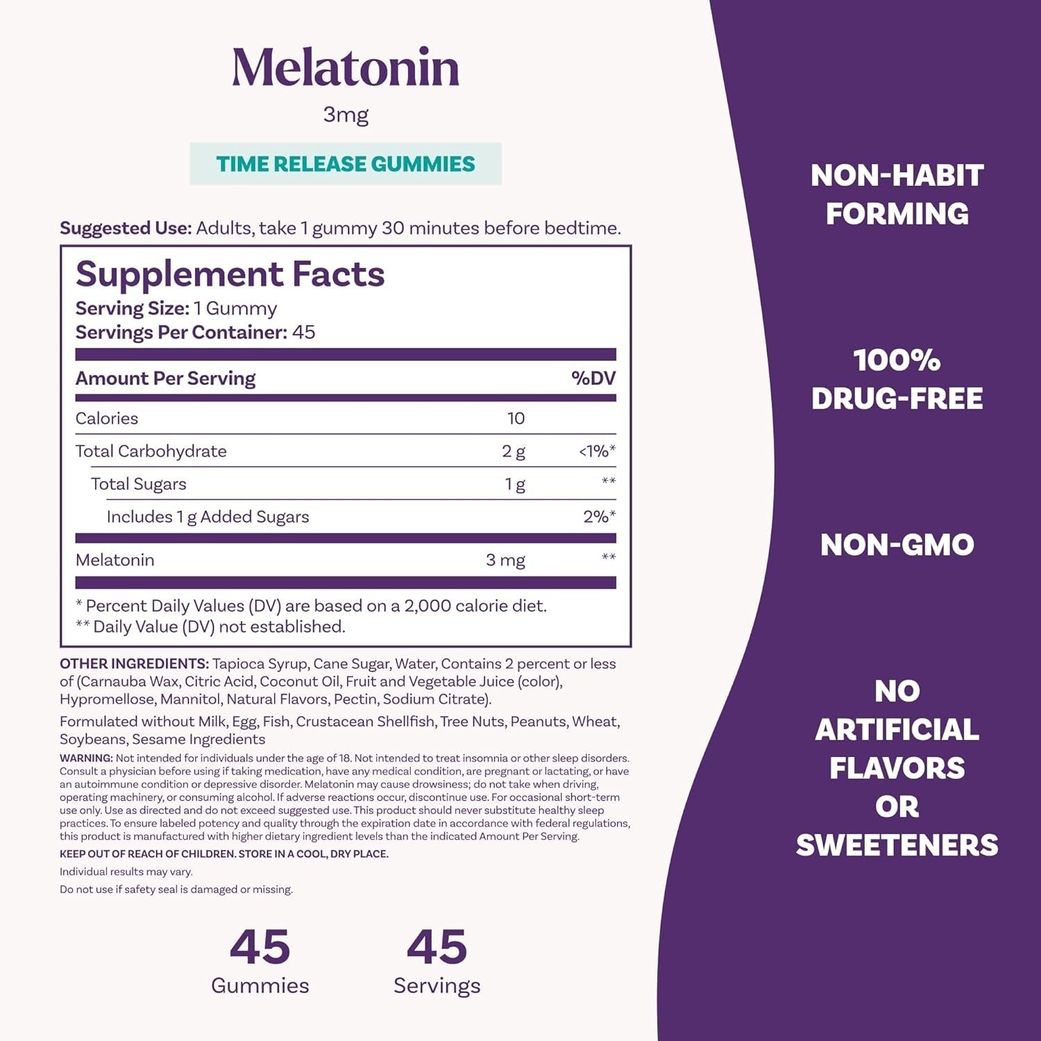 Melatonin Time Release Gummies (45 CT)