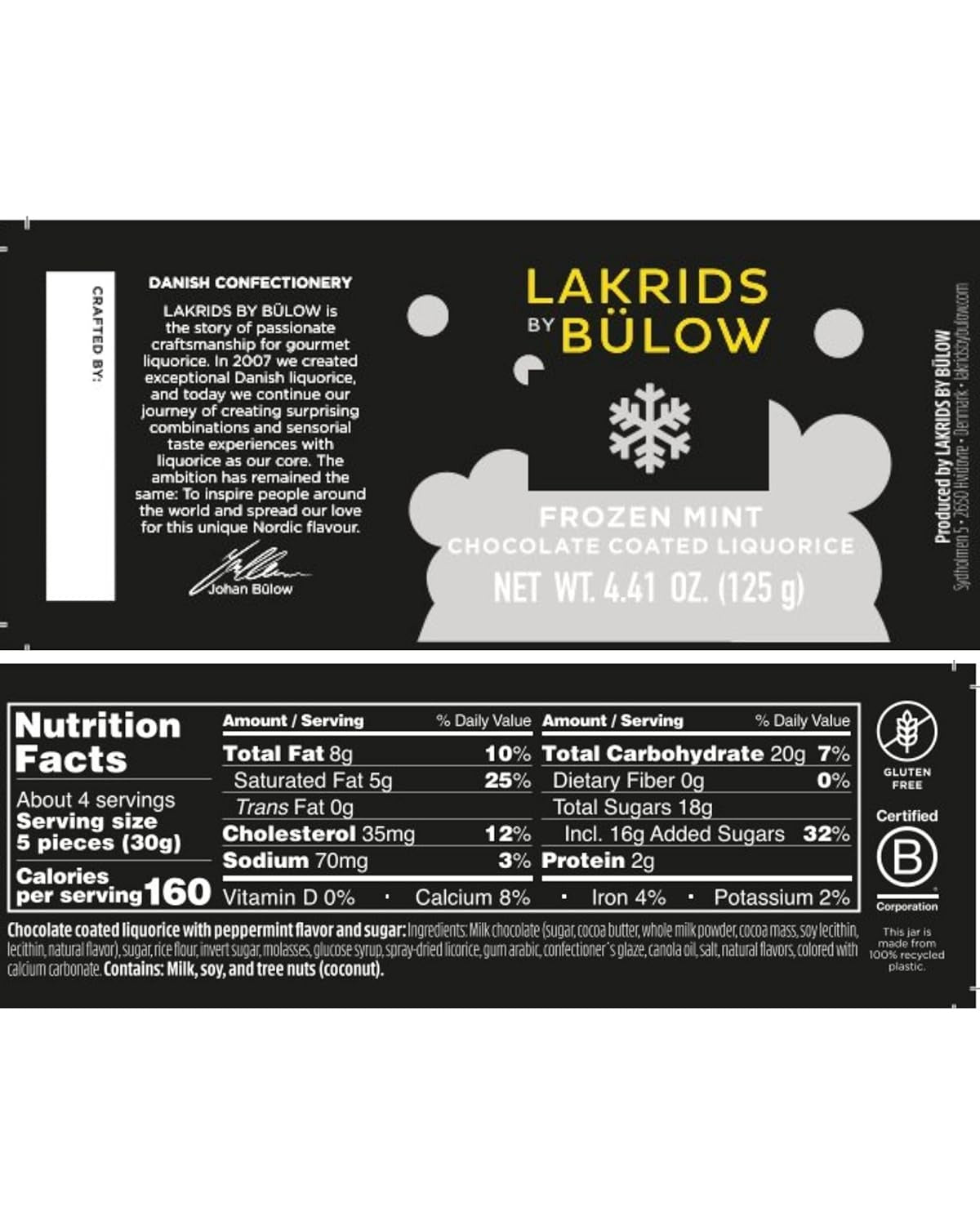 Frozen Mint Coated Gourmet Licorice