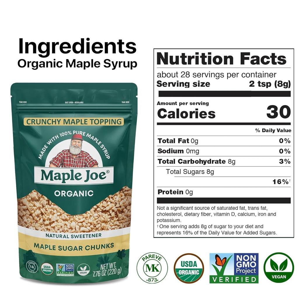 Organic Maple Sugar Chunks