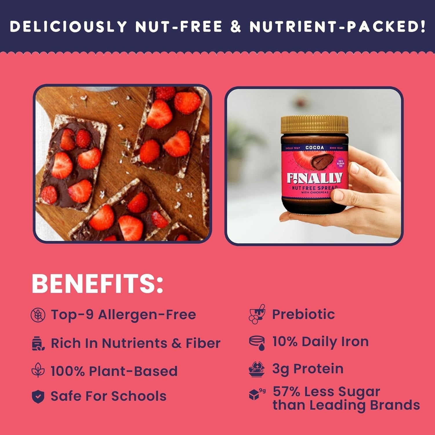 Cocoa Nut Free Spread with Chickpeas