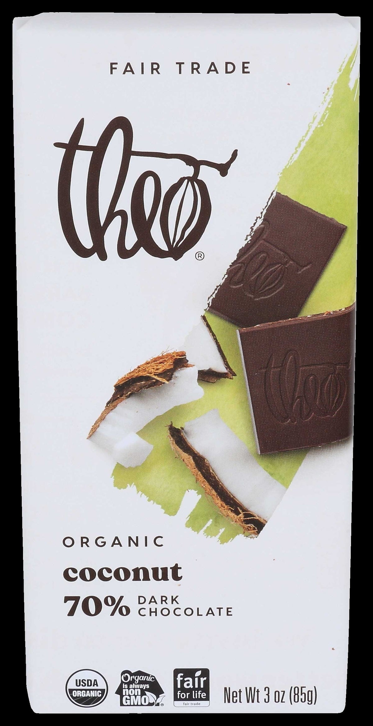 Toasted Coconut Dark Chocolate Bar