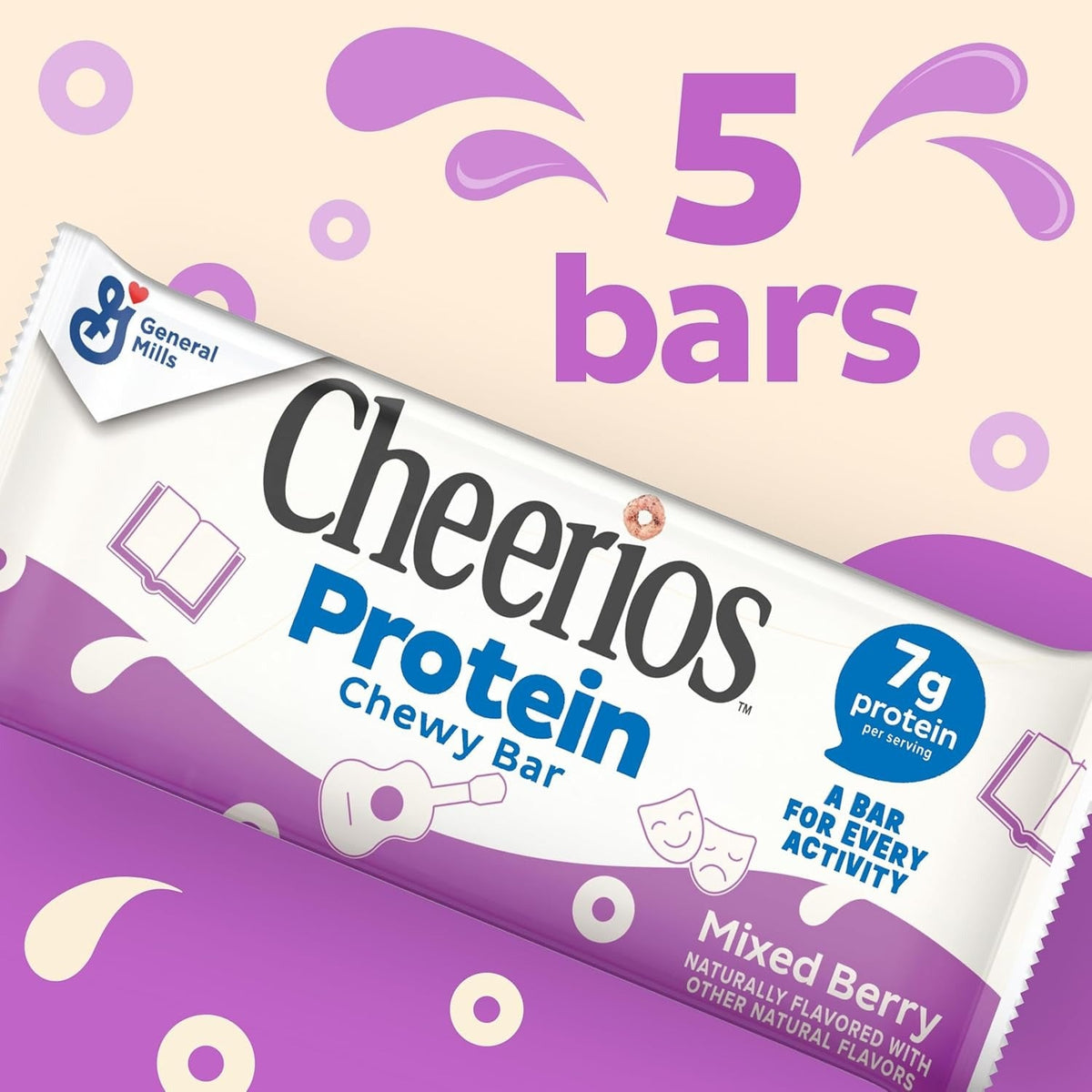Protein Cereal Bars - Mixed Berry (5 CT)