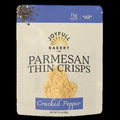 Thin Cracked Pepper Parmesan Crisps