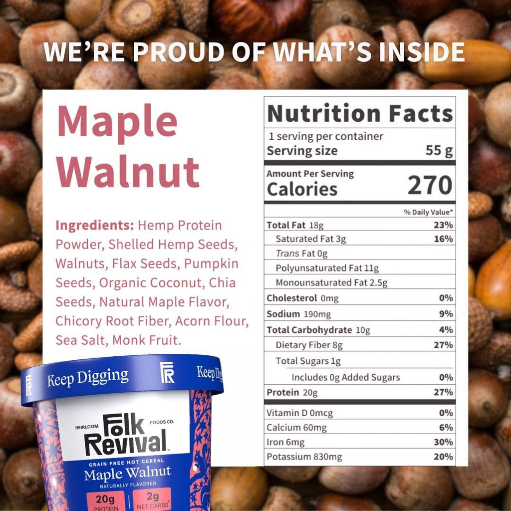 Maple Walnut Grain Free Hot Cereal Cups (6 CT)