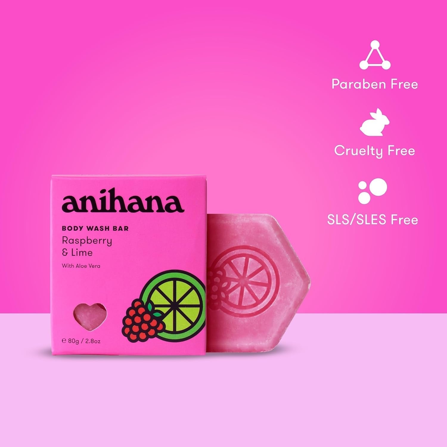Raspberry and Lime Body Wash Bar