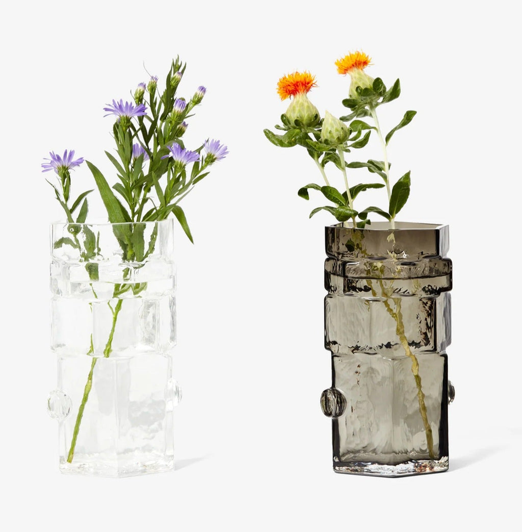 Hex Vase - Gray