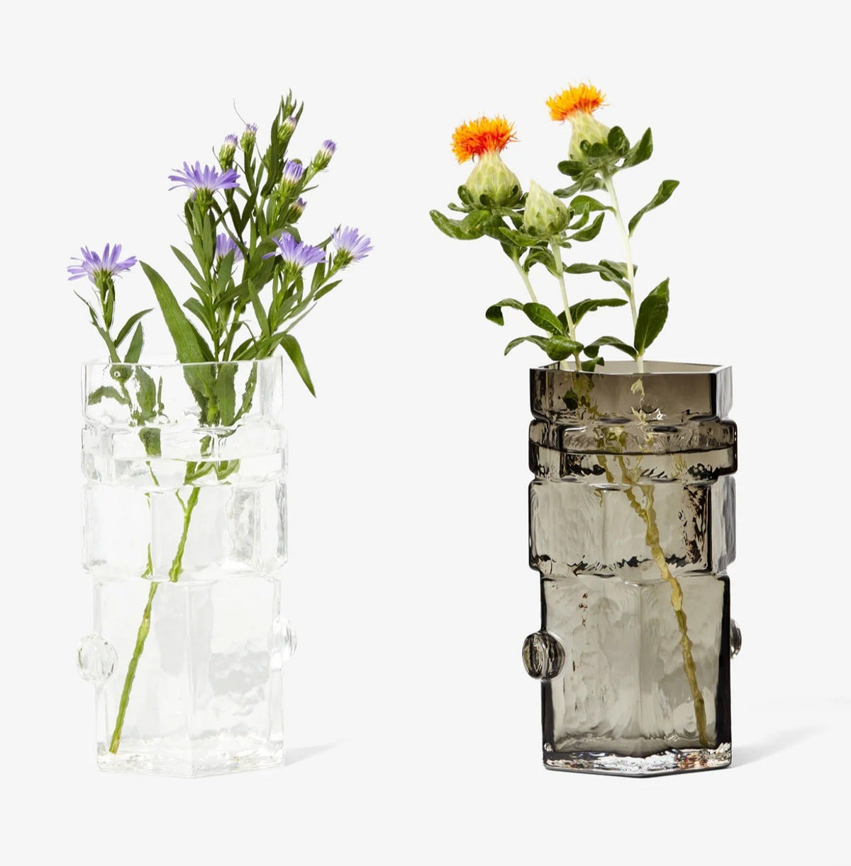 Hex Vase - Gray