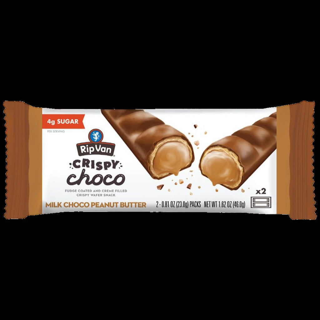 Crispy Choco Wafer Bars - Milk Choco Peanut Butter (12 CT)