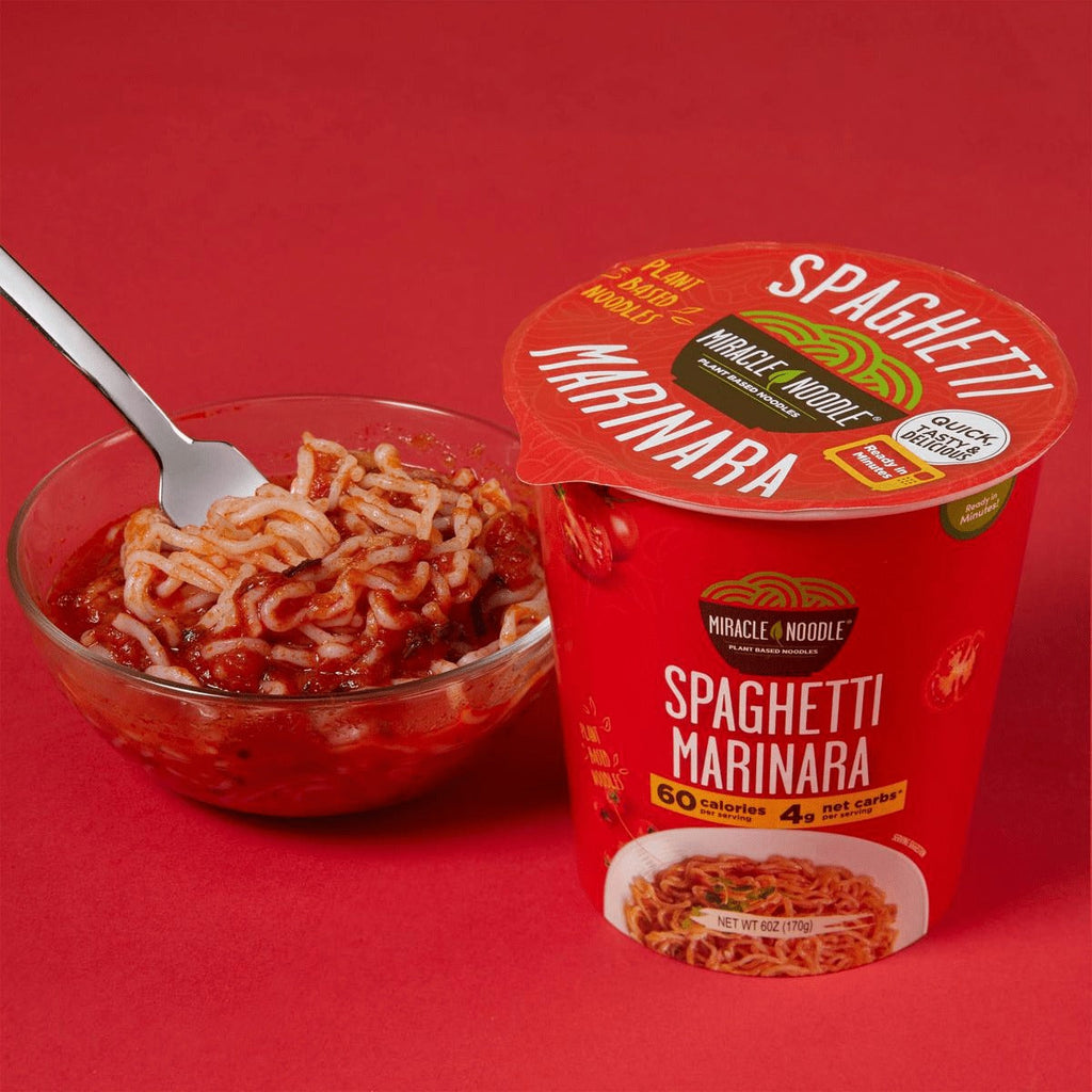 Low Carb Instant Cup Noodles Spaghetti Marinara (6 Pack)