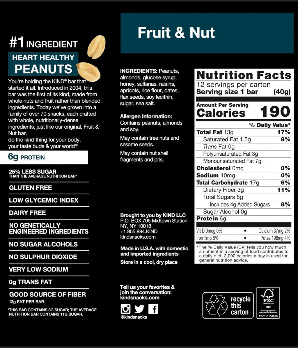 Fruit & Nut Delight Bars (12 CT)