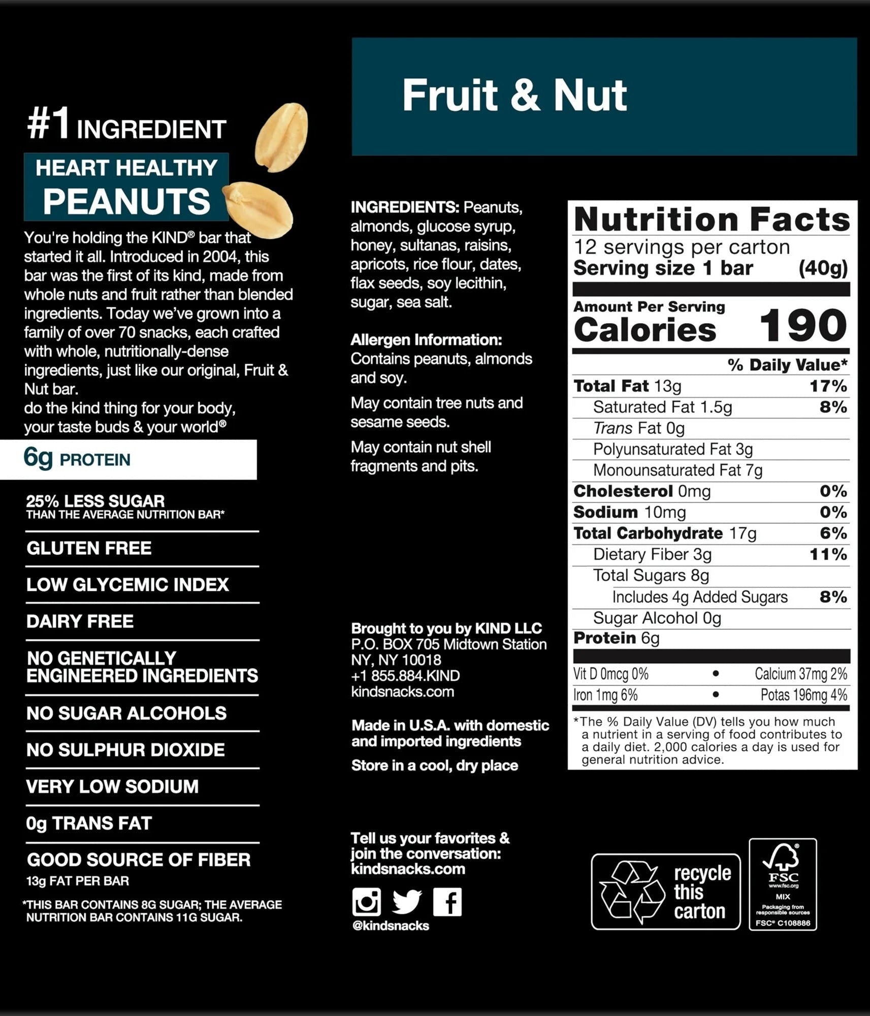 Fruit & Nut Delight Bars (12 CT)