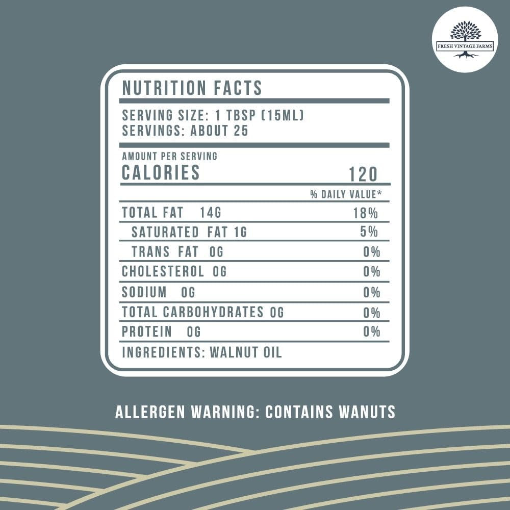 Cold Pressed California Walnut Oil