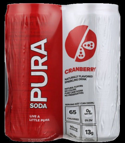 Cranberry Soda 4Pk
