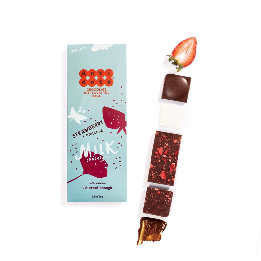 Strawberry + Hibiscus Chocolate Bar