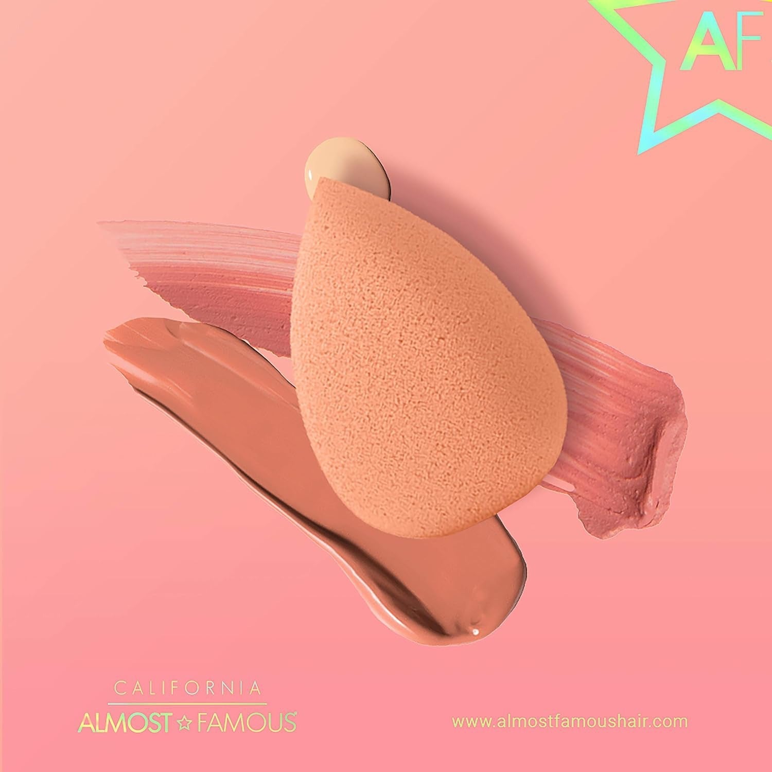 Professional Beauty Blender with Rose Gold Stand - Orange