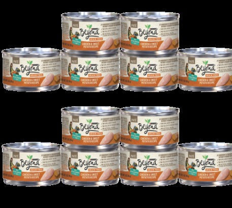 Grain Free Chicken & Sweet Potato Pate Cat Food (12 Pack)