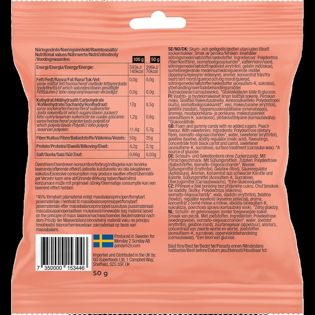 Peach Rings Swedish Candy (14 Pack)