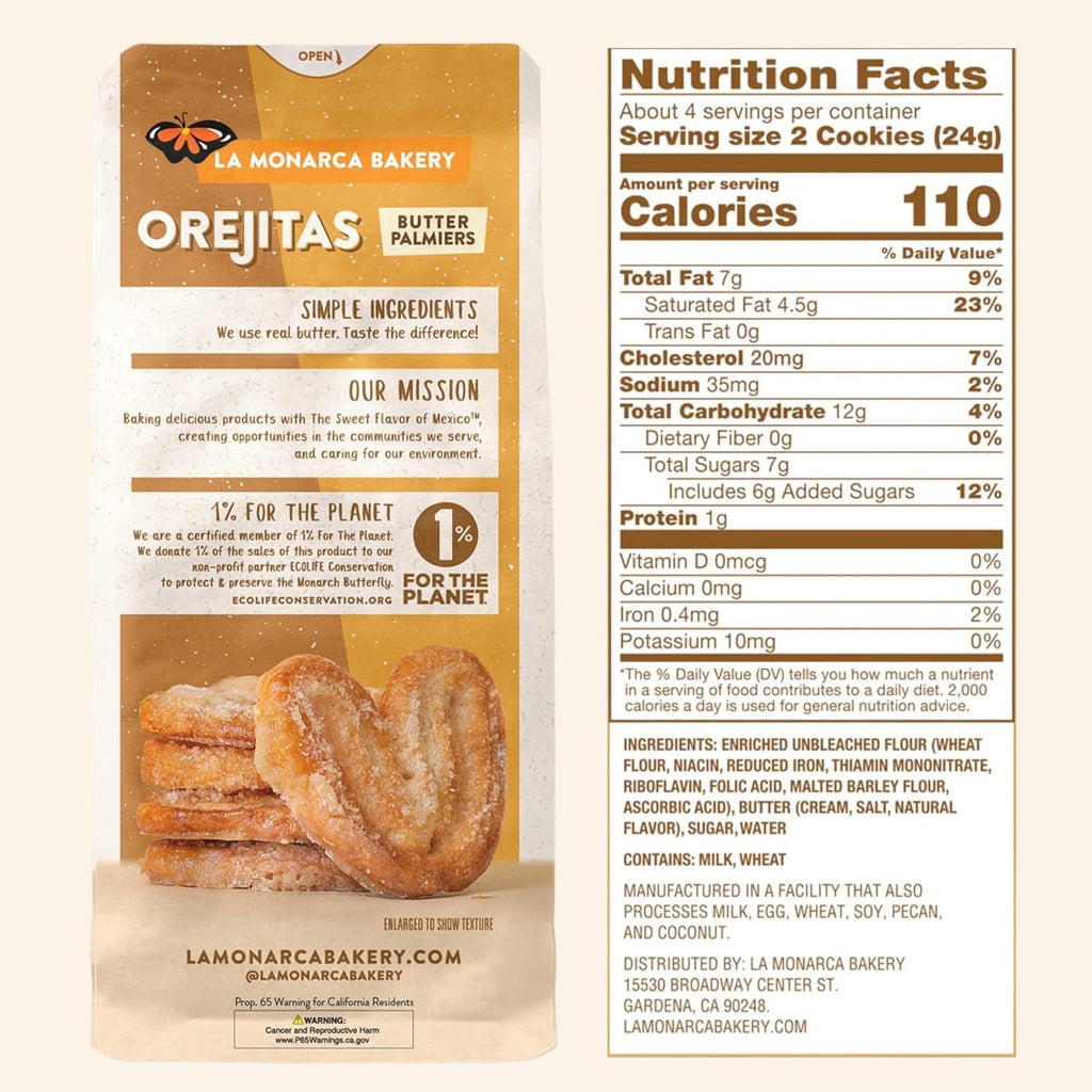 Butter Palmiers Orejitas Cookies