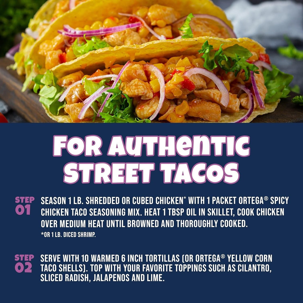 Street Taco Spicy Chicken Seasoning Mix (12 CT)
