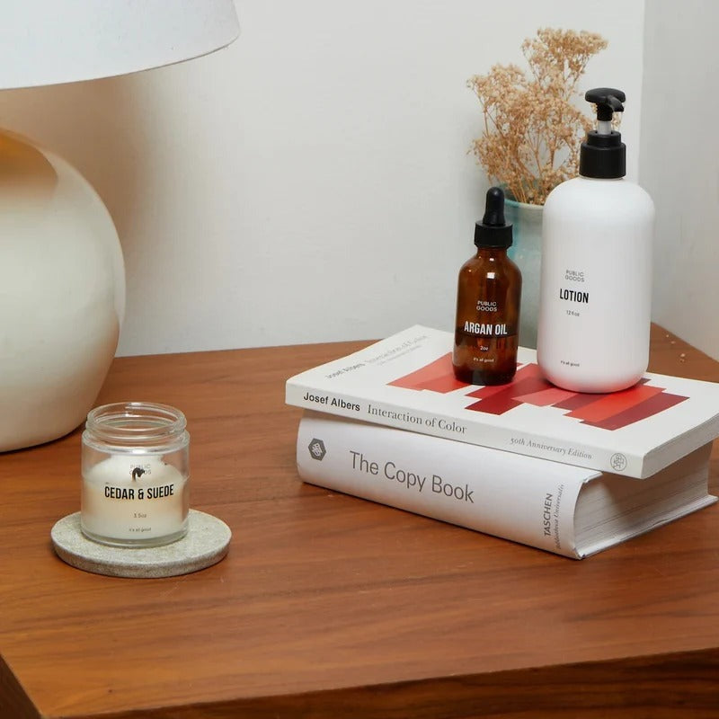 Cedar & Suede Soy Candle Wooden Lid