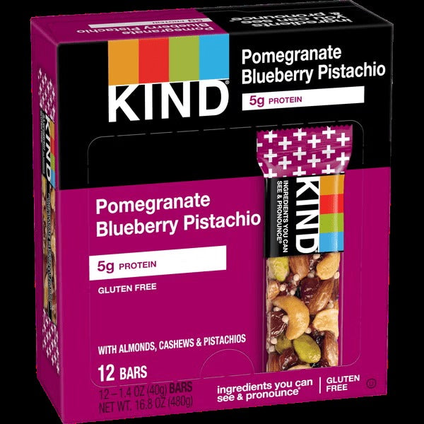 Pomegranate Blueberry Pistachio Bar (12 CT)