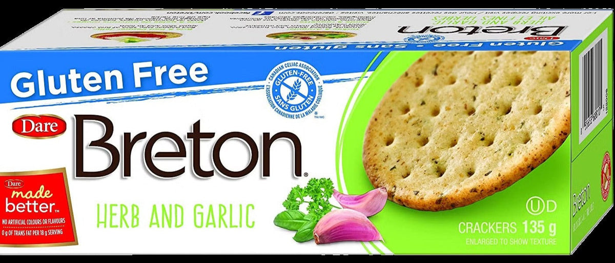 Gluten Free Herb & Garlic Crackers
