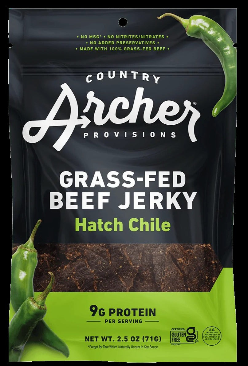 Grass-Fed Beef Jerky Hatch Chile