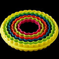 Circular Cookie Cutter Set - Assorted Colors (6 Piece)