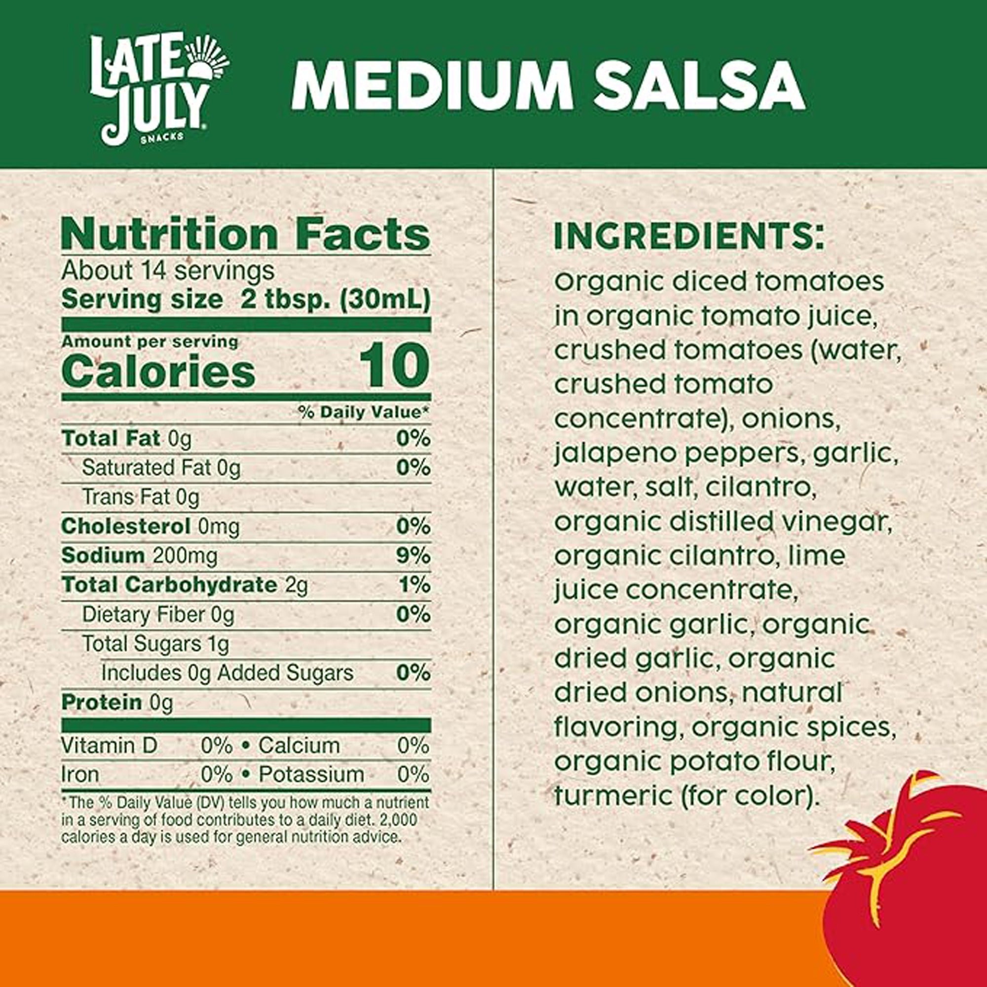 Organic Thick & Chunky Medium Salsa